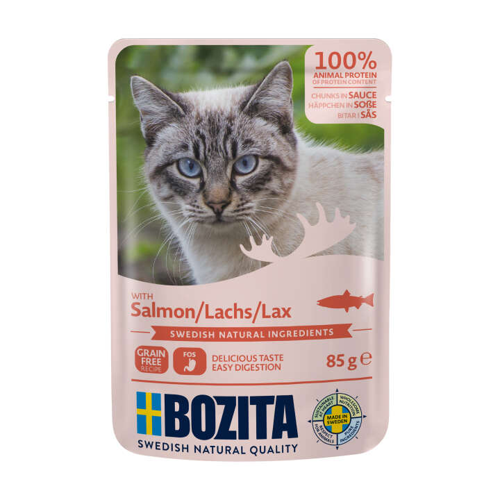 BOZITA Katzen-Nassfutter Häppchen in Sauce Lachs